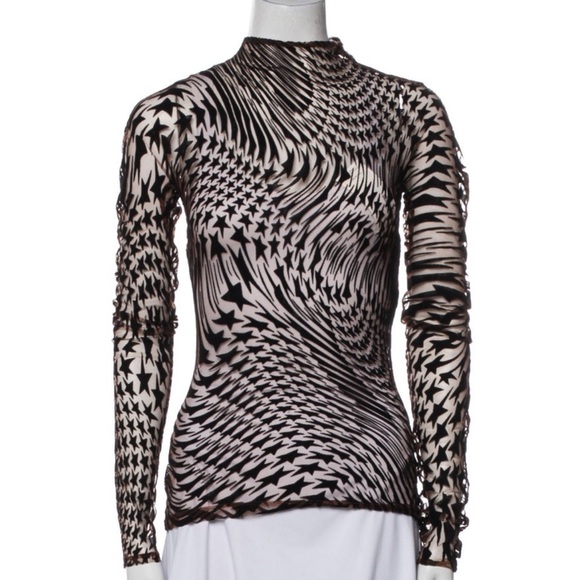 Mugler Sheer Top